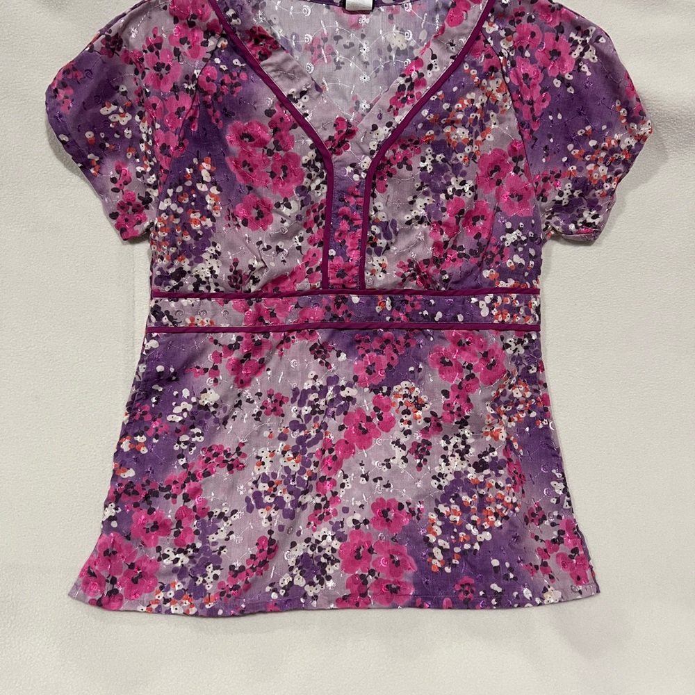 Floral Purple Women's Top